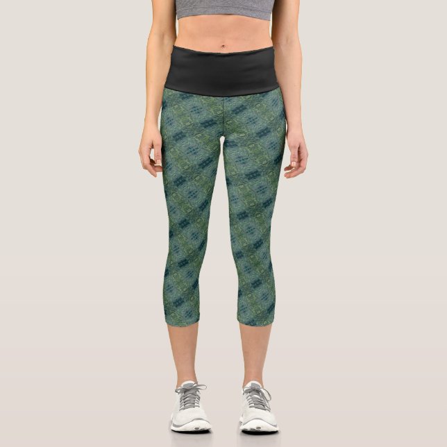 Leggings Capri Textura #34 de obra Amanecer (Anverso)