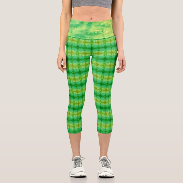Leggings Capri Textura #3.0 de la obra Nuit (Anverso)