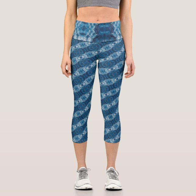 Leggings Capri Textura #3 de la obra Cerezas (Anverso)