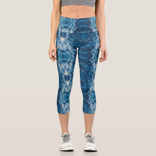 Leggings Capri Textura #3 de la obra Cerezas (Anverso)