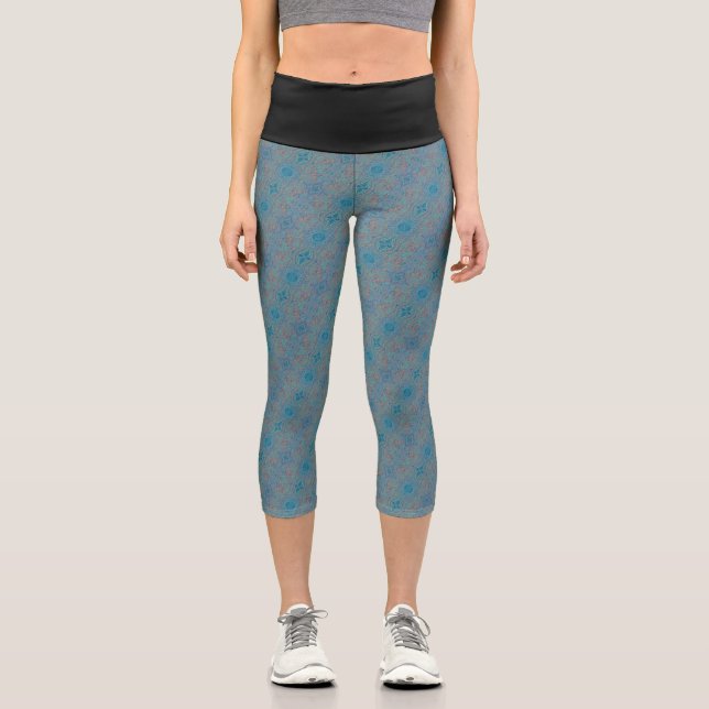 Leggings Capri Textura #46 de obra Amanecer (Anverso)
