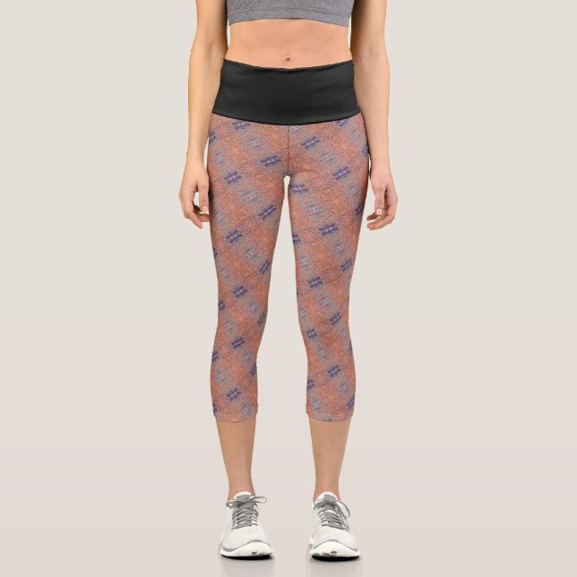 Leggings Capri Textura #48 de obra Amanecer (Anverso)