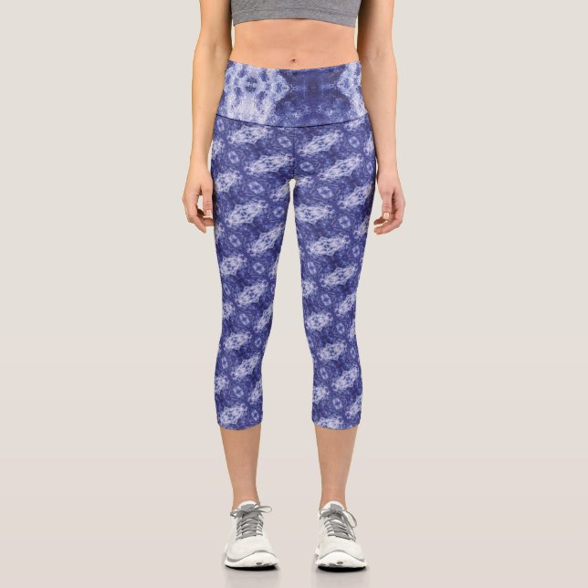 Leggings Capri Textura #4 de la obra Cerezas (Anverso)