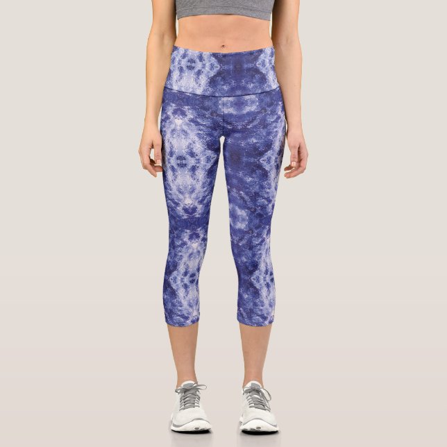 Leggings Capri Textura #4 de la obra Cerezas (Anverso)