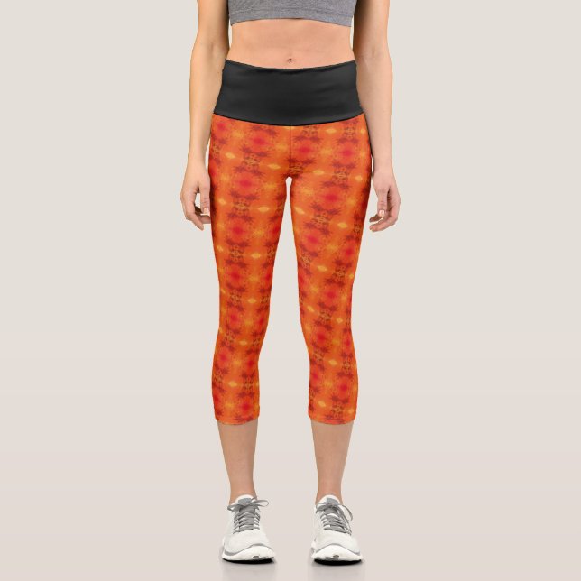 Leggings Capri Textura #4 de la obra Nuit (Anverso)