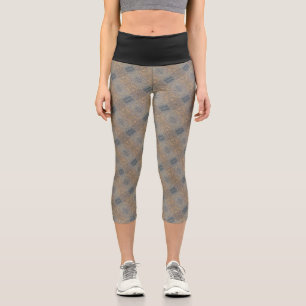 Leggings Capri Textura #4 de obra Amanecer