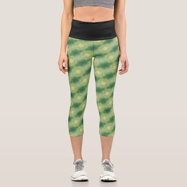 Leggings Capri Textura #5 de la obra Nuit (Anverso)