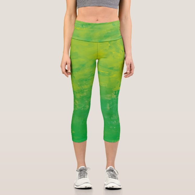 Leggings Capri Textura #66 de la obra Nuit (Anverso)