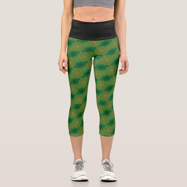 Leggings Capri Textura #70 de la obra Nuit (Anverso)