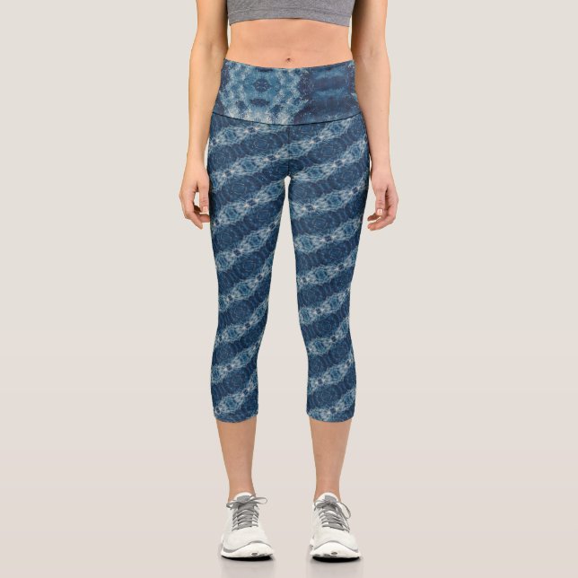 Leggings Capri Textura #7 de la obra Cerezas (Anverso)