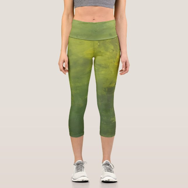 Leggings Capri Textura #9 de la obra Nuit (Anverso)