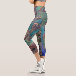 Leggings Capri "The Guardian from Unseen" por Paul Buică