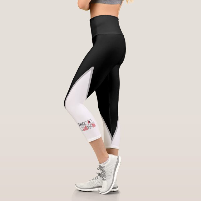 Leggings Capri Think Snow - Funciona con calor divertido (Izquierda)