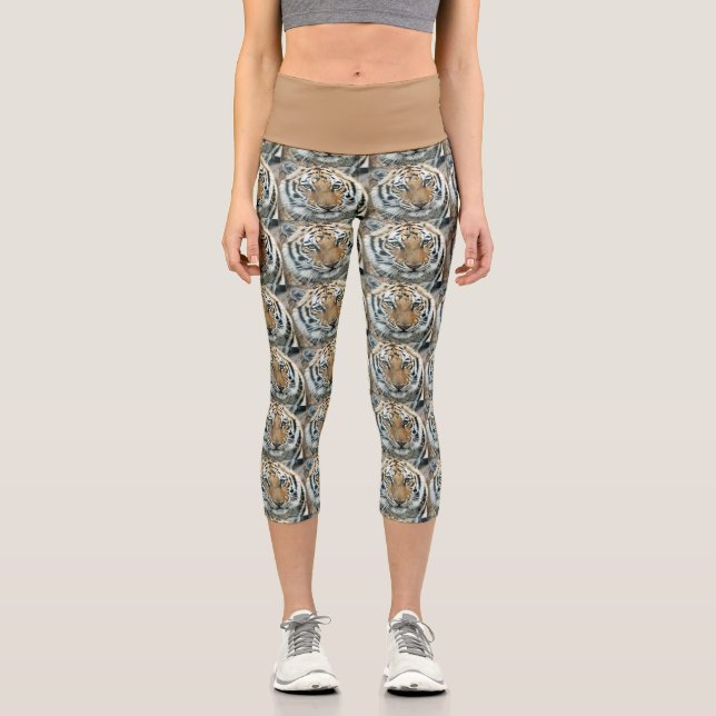 Leggings Capri Tiger Face Capris (Anverso)