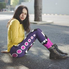 Leggings Capri Tiki rosa de la puña