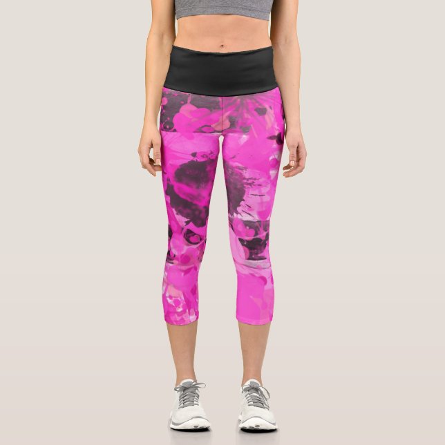 Leggings Capri Tinta rosa (Anverso)