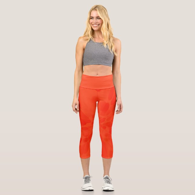 Leggings Capri tintineo naranja (Anverso)