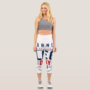 Leggings Capri Tipografía de Motivación para Piernas en el Gimnas