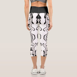 Leggings Capri Tipografía Motivacional Retro Estilo Vintage
