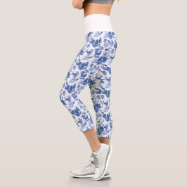Leggings Capri Toile francés Elegant Blue Deer de Guay