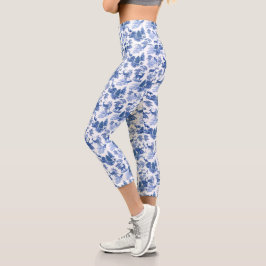 Leggings Capri Toile francés Elegant Blue Deer de Guay