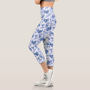 Leggings Capri Toile francés Elegant Blue Deer de Guay