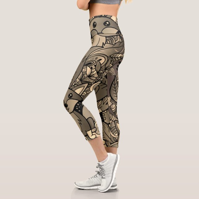 Leggings Capri Tono Sepia Astuto (Izquierda)