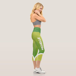 Leggings Capri Tonos verdes con un nombre moderno