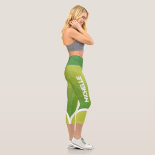 Leggings Capri Tonos verdes con un nombre moderno