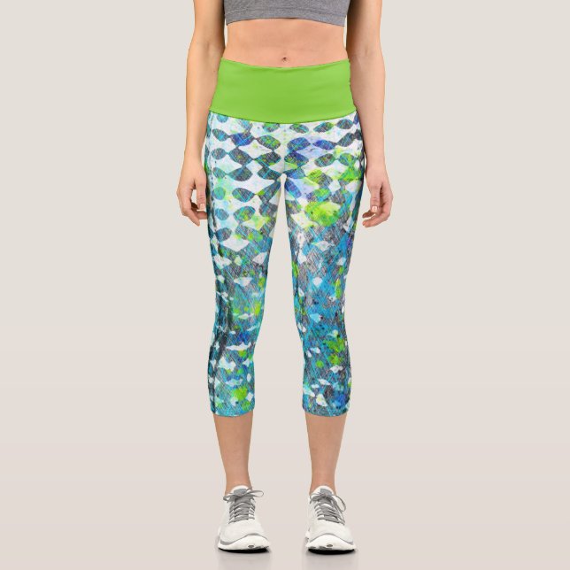 Leggings Capri Tormenta costera (Anverso)