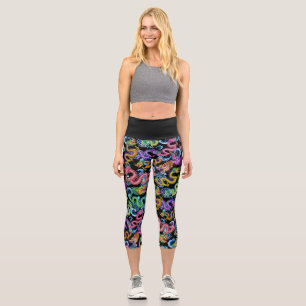Leggings Capri Tormenta de dragón
