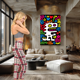 Leggings Capri Tradicional Twist rojo y blanco trenzado moderno