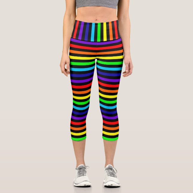 Leggings Capri Trazas arcoiris Capris (Anverso)