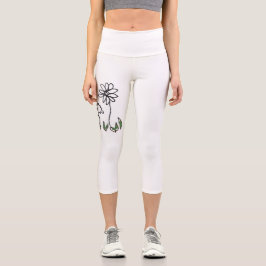 Leggings Capri Tres flores pequeñas también