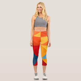 Leggings Capri Triángulos coloridos