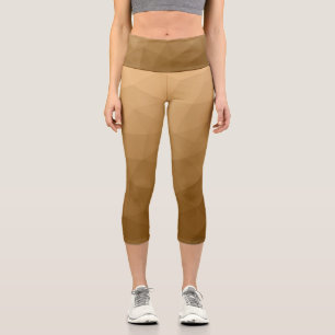 Leggings Capri Triángulos de patrones de malla geométrica de grad