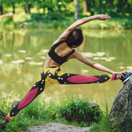 Leggings Capri Tribal Amarillo Africano