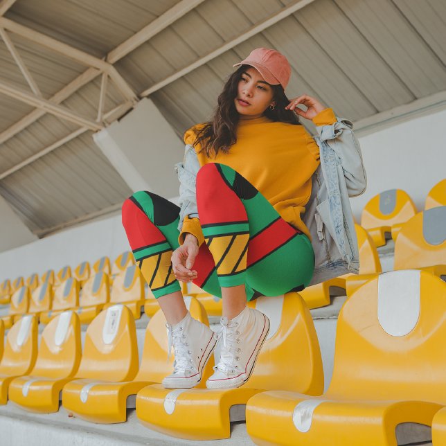 Leggings Capri Tribal asustado de África (Subido por el creador)