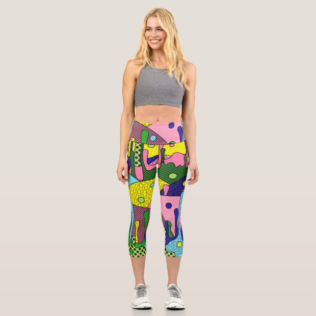 Leggings Capri Trippy Drippy (Anverso)