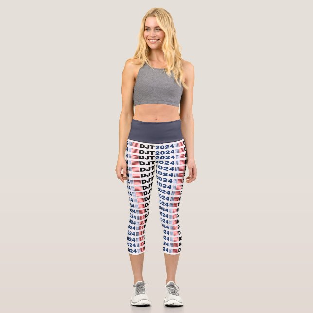 Leggings Capri Trump 2024 DJT (Anverso)