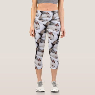 Leggings Capri Tu mascota perro cachorro personalizado foto patró