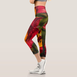 Leggings Capri Tulip rojo