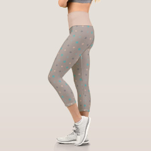 Leggings Capri Turquesa, gris y melada