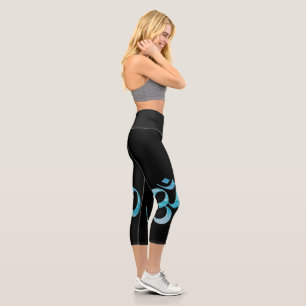 Leggings Capri Turquesa Om