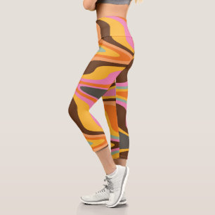 Leggings Capri Tye retro de los años 60 muere hippy de los 70