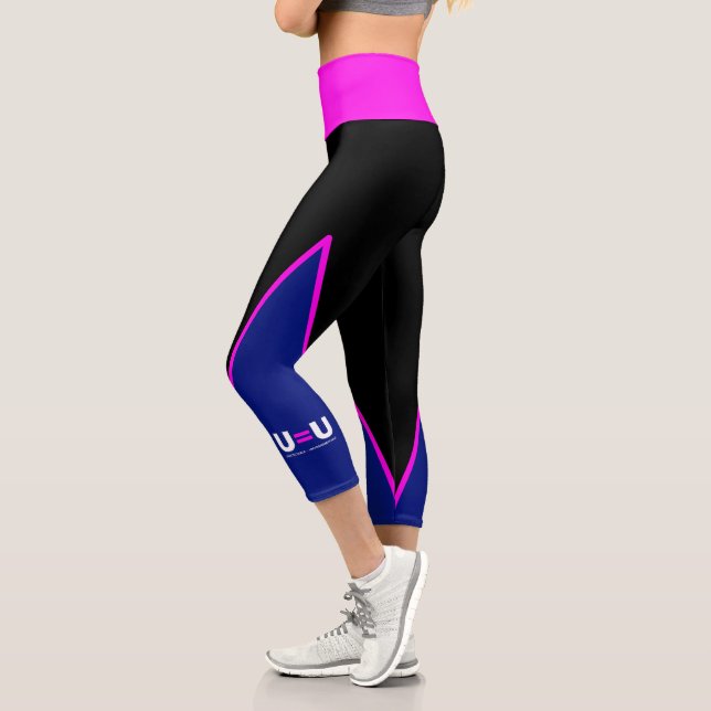 Leggings Capri U=U VIH Indetectable es igual a intransmisible (Izquierda)