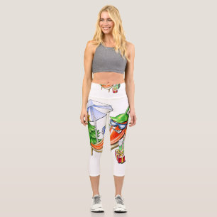 Leggings Capri Un Navidad de chili en la playa