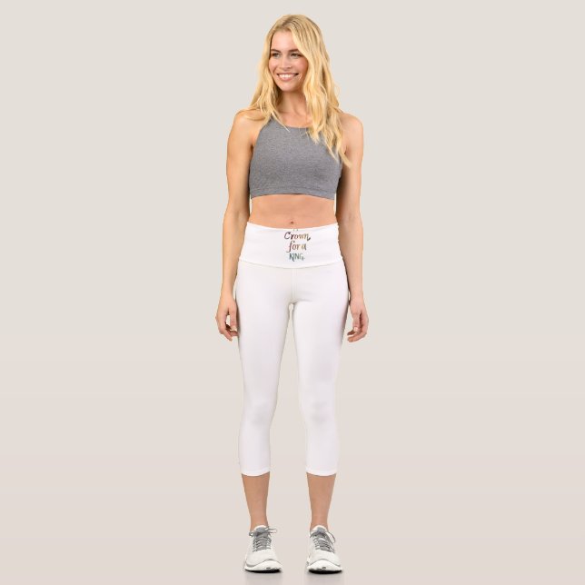 Leggings Capri Una corona para un rey (Anverso)