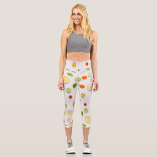 Leggings Capri Una ensalada deliciosa en tu