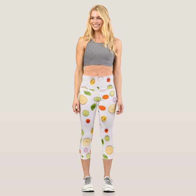 Leggings Capri Una ensalada deliciosa en tu (Anverso)